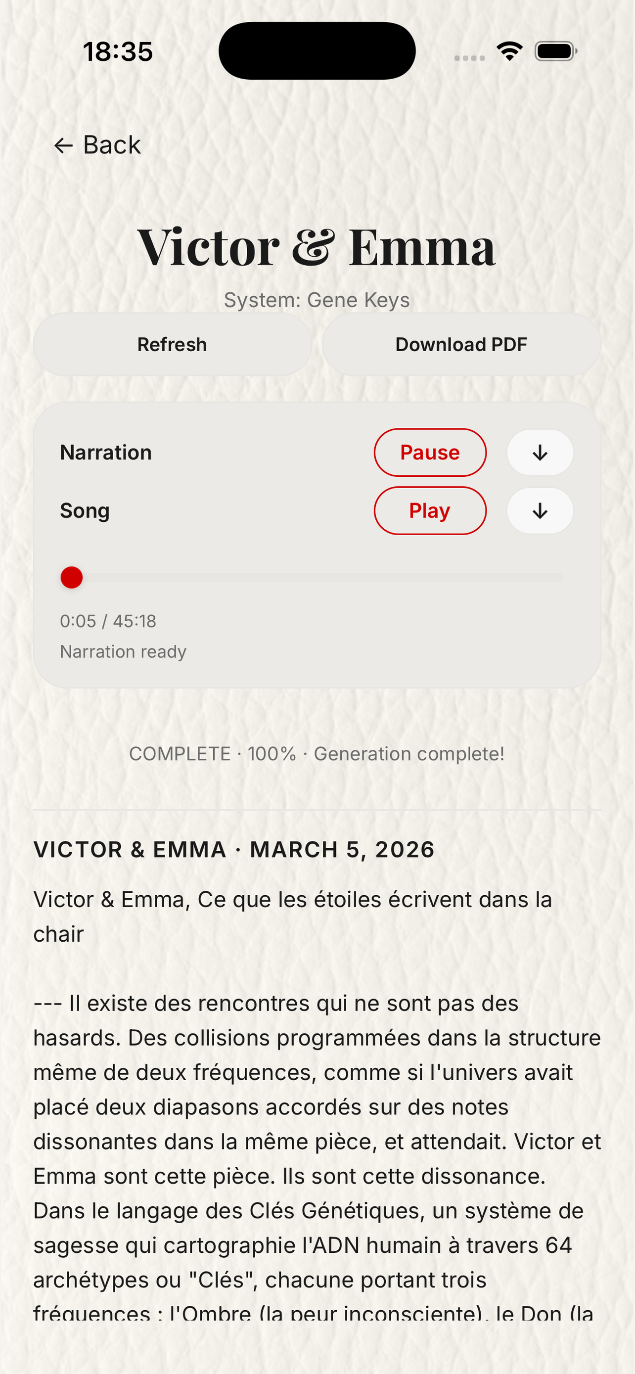 Reading Playback Interface
