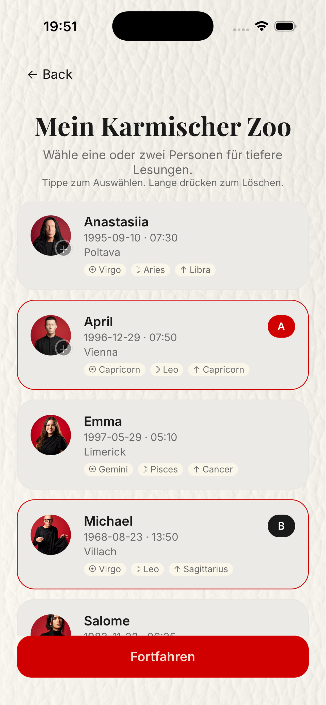 My Karmic Zoo Dashboard