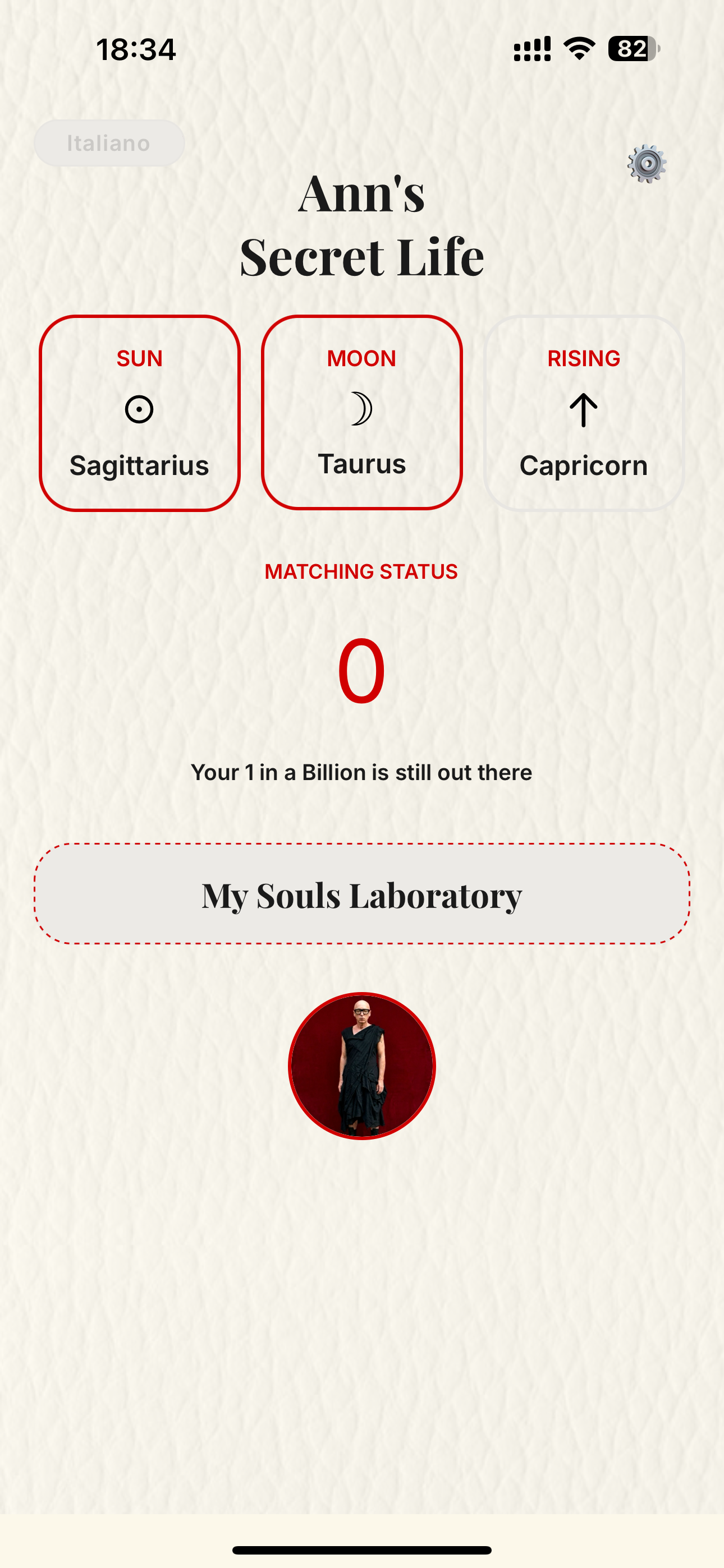 My Secret Life dashboard
