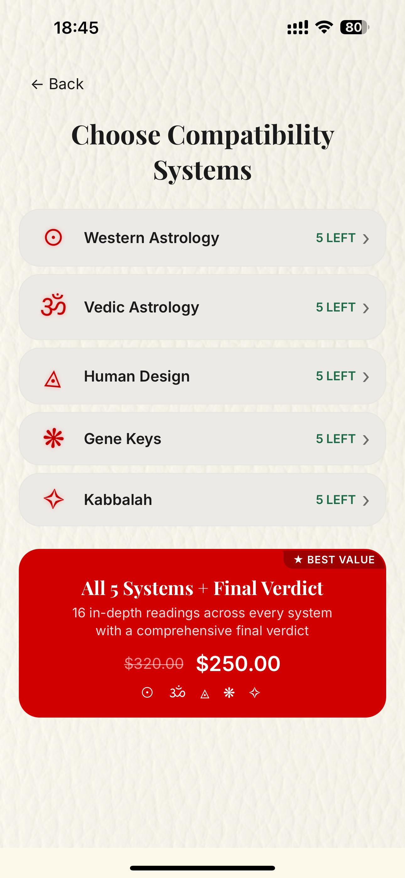 Compatibility systems selection
