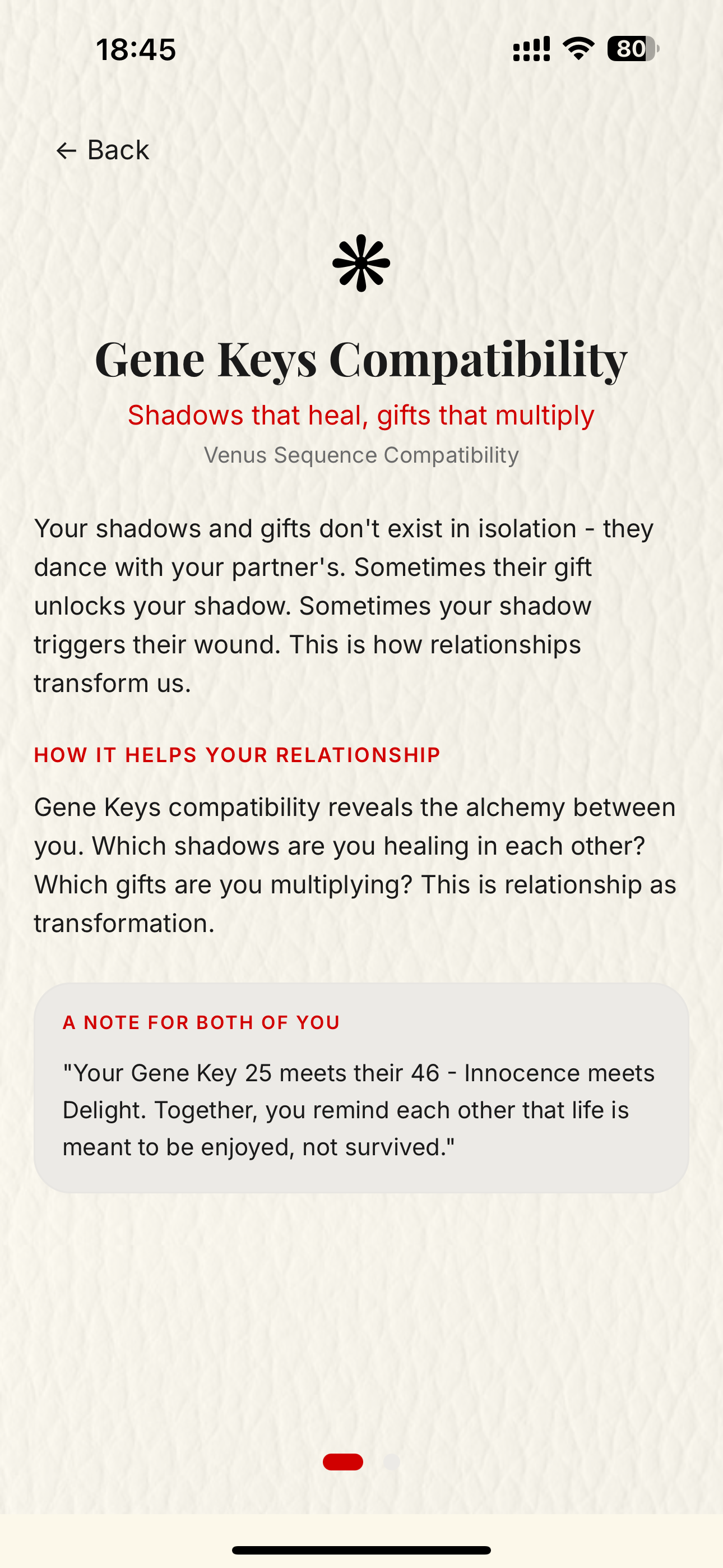 Gene Keys compatibility explanation