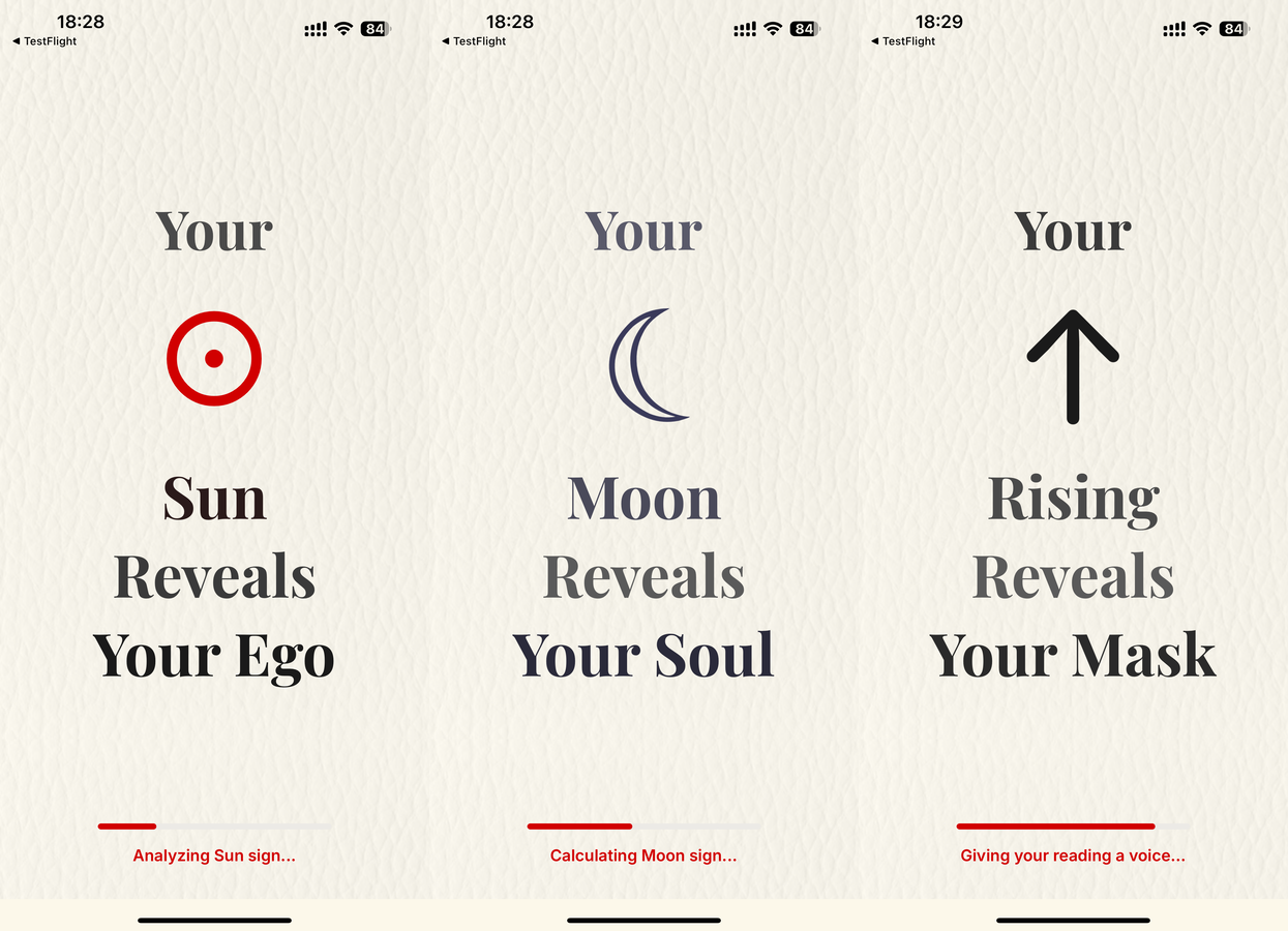Sun Moon Rising chart generation