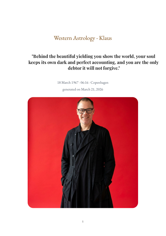 Western astrology PDF for Klaus